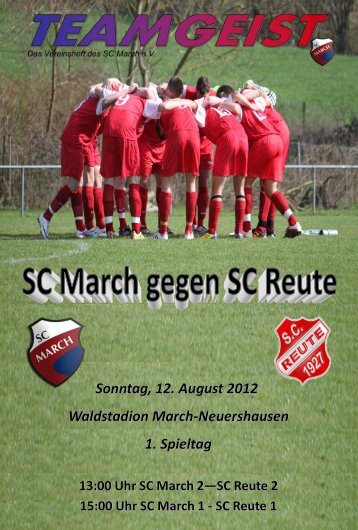 Sonntag, 12. August 2012 Waldstadion March ... - SC March