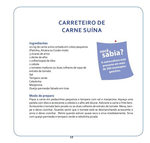 carreteiro de carne suína - Sips