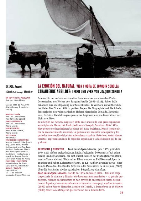 Programm (pdf) - Spanisches Filmfestival Tübingen