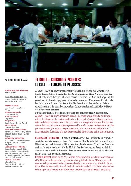 Programm (pdf) - Spanisches Filmfestival Tübingen