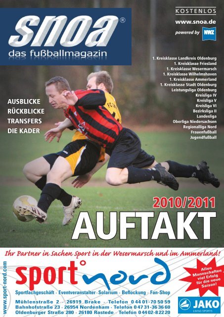 Auftakt 2010/2011 - SNOA - das fußballportal
