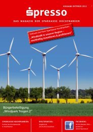 Bürgerbeteiligung „Windpark Trogen 2” - Sparkasse Hochfranken