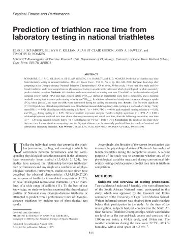 Prediction of triathlon race time from.pdf - Setanta College