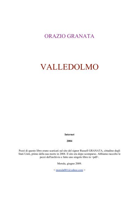 VALLEDOLMO - morula