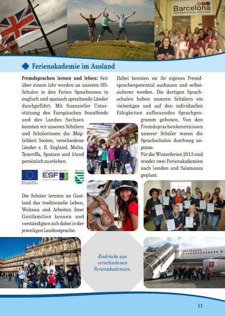 Elternmagazin Schuljahr 2012/2013 - Saxony International School