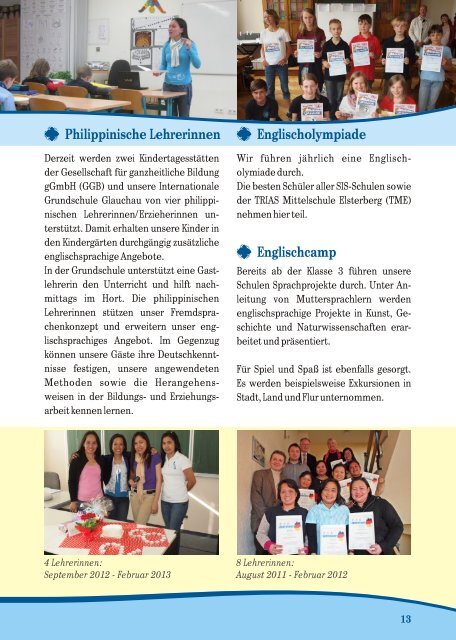 Elternmagazin Schuljahr 2012/2013 - Saxony International School