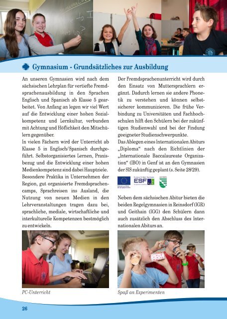 Elternmagazin Schuljahr 2012/2013 - Saxony International School