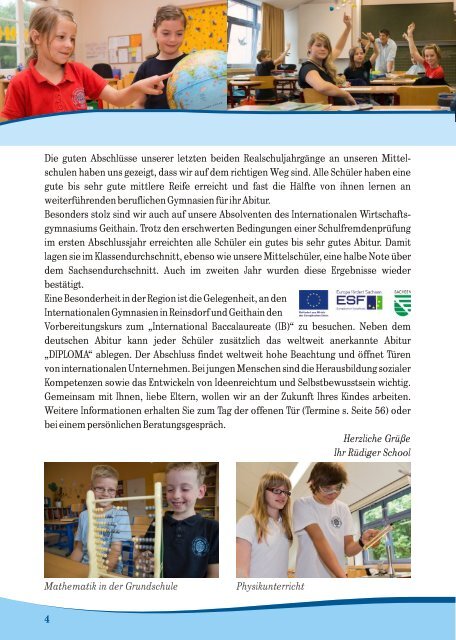 Elternmagazin Schuljahr 2012/2013 - Saxony International School