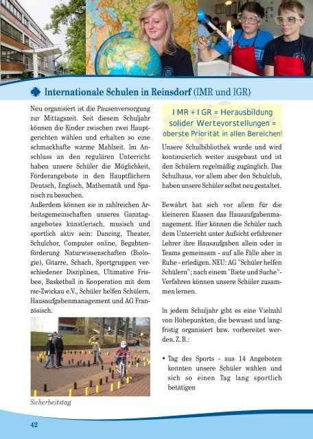 Elternmagazin Schuljahr 2012/2013 - Saxony International School