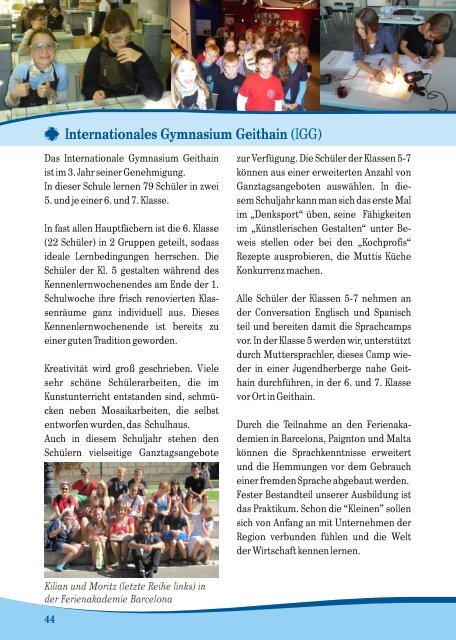 Elternmagazin Schuljahr 2012/2013 - Saxony International School