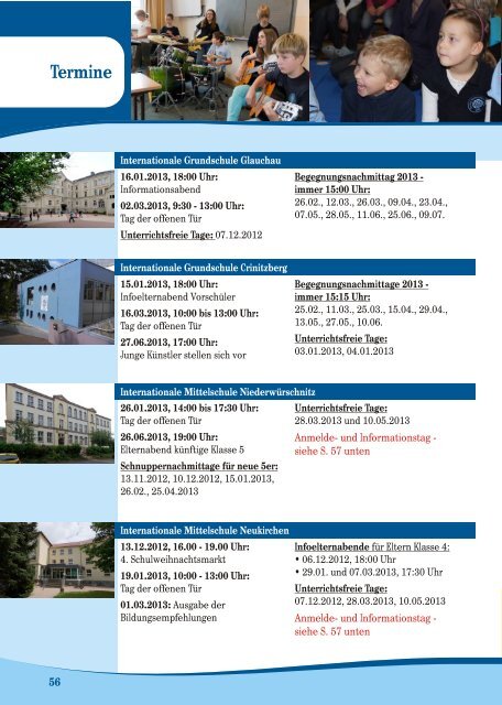 Elternmagazin Schuljahr 2012/2013 - Saxony International School