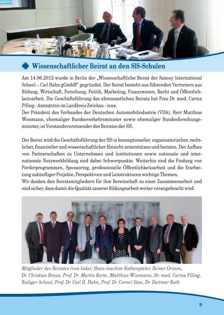 Elternmagazin Schuljahr 2012/2013 - Saxony International School