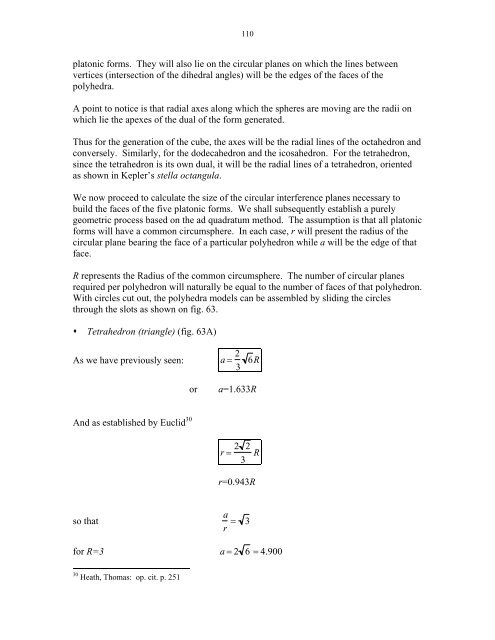 Ad Quadratum Construction and Study of the Regular Polyhedra