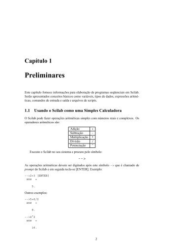 Capítulo 1 Preliminares - DCA - UFRN