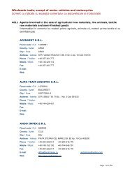 Wholesale trade, except of motor vehicles and motorcycles Comert ...