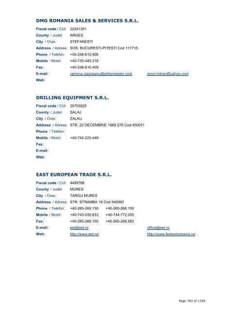 Wholesale trade, except of motor vehicles and motorcycles Comert ...