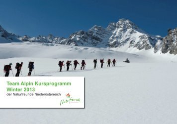 Team Alpin Programm Winter 12/13 - Naturfreunde Niederösterreich