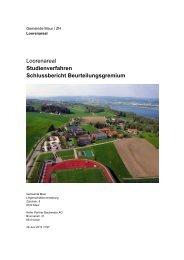 Jurybericht zum Studienverfahren Loorenareal ... - Gemeinde Maur