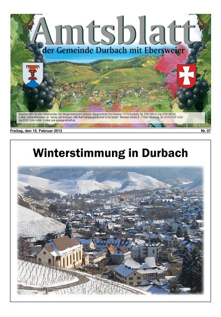 Winterstimmung in Durbach