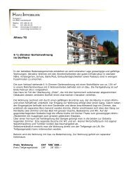 Altnau TG 6 ½-Zimmer Gartenwohnung im Dorfkern - Haag Immobilien