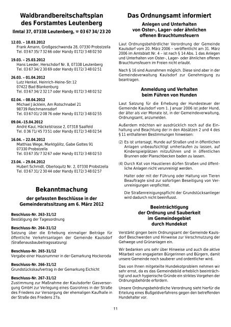 GNK 04/12 aktuell (Page 1) - Gemeinde Kaulsdorf(Saale)