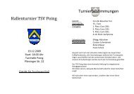 Hallenturnier TSV Poing Turnierbestimmungen - SV Anzing eV