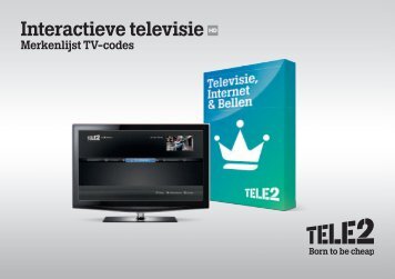 Merk-code lijst interactieve televisie - Tele2