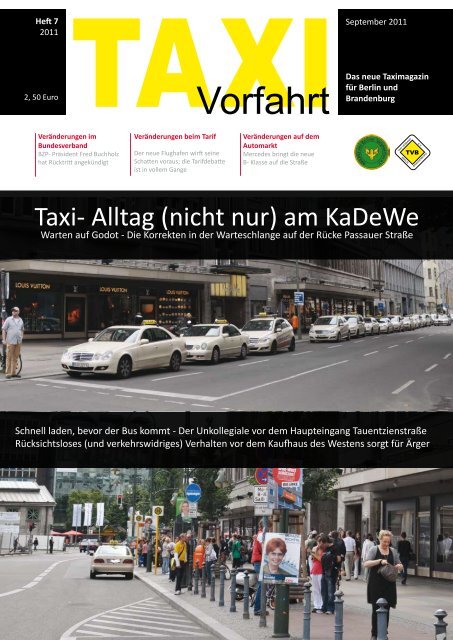 Alltag (nicht nur) am KaDeWe - Taxi Vorfahrt