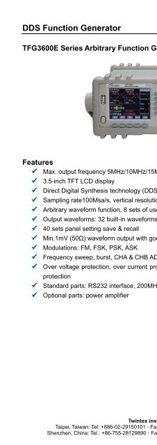 DDS Function Generator