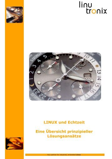 LINUX und Echtzeit Eine Übersicht prinzipieller ... - linutronix