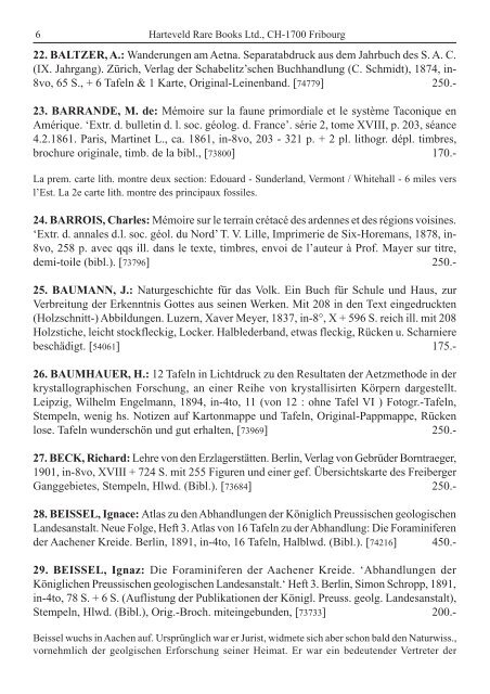 Catalogue 202 Géologie & Paléontologie - Harteveld Rare Books Ltd.