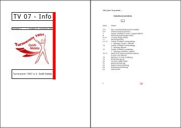 TV-Info Ausgabe 24 - TV 1907 eV Geiß-Nidda