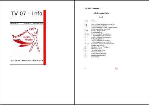 TV-Info Ausgabe 24 - TV 1907 eV Geiß-Nidda