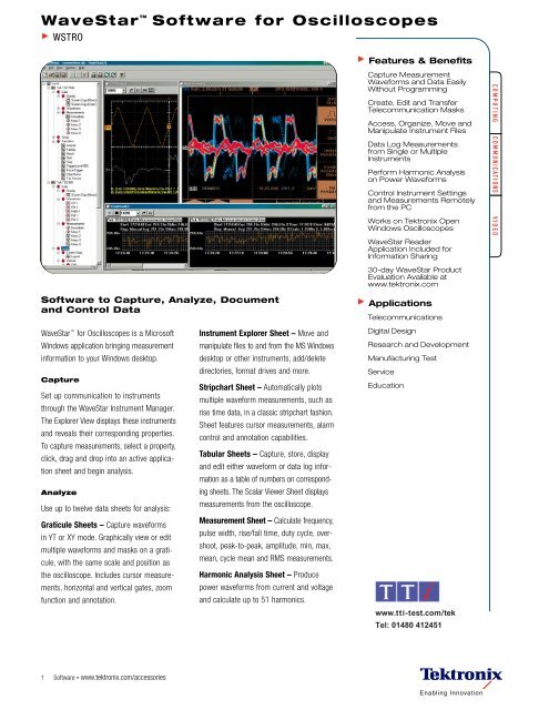 WaveStar Software for Oscilloscopes