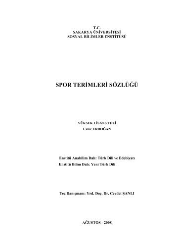 0436-Spor Terimleri Sözlüğü - Turuz.info