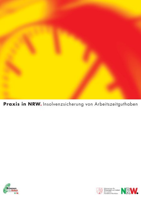 Praxis in NRW. Insolvenzsicherung von Arbeitszeitguthaben
