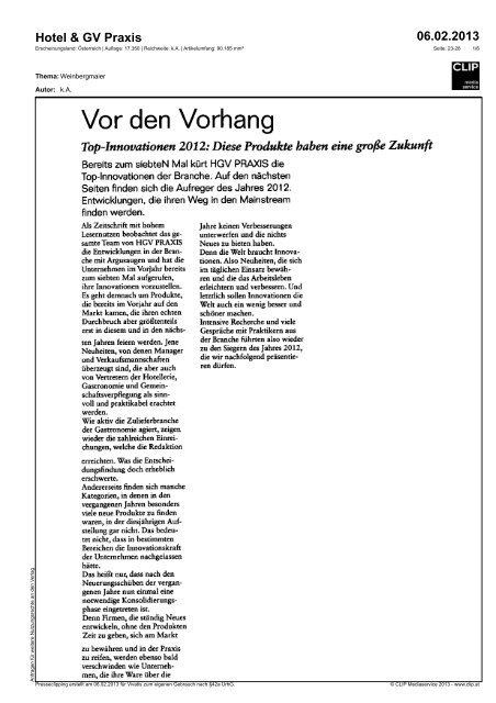 Vor den Vorhang - Vivatis