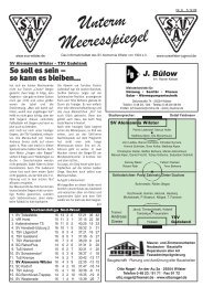 Unterm Meeresspiegel - SV Alemannia Wilster von 1904 e.V.