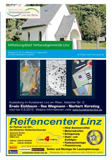 Ausgabe Nr. 31 vom 01.08.2012 - Verbandsgemeindeverwaltung ...
