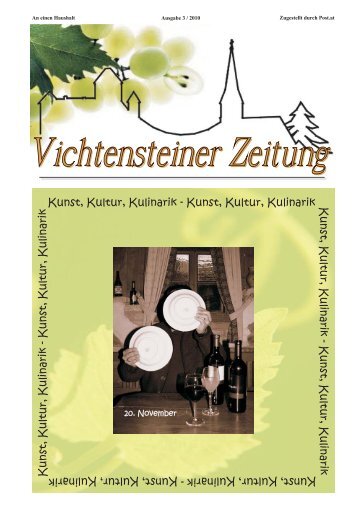 Kunst, Kultur, Kulinarik - Gemeinde Vichtenstein