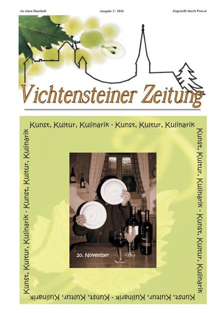 Kunst, Kultur, Kulinarik - Gemeinde Vichtenstein