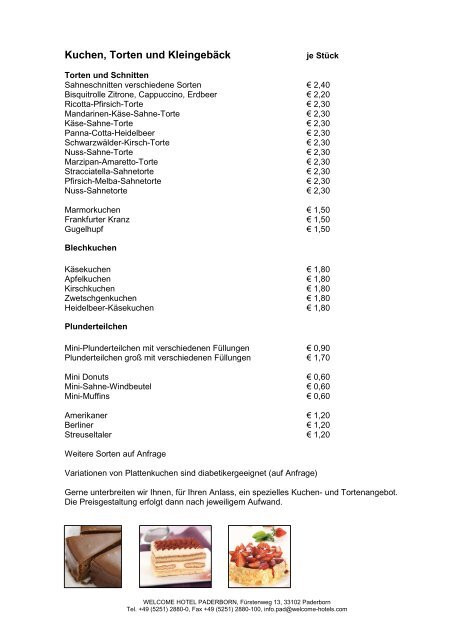 Tagungsmappe als Download - Welcome Hotels