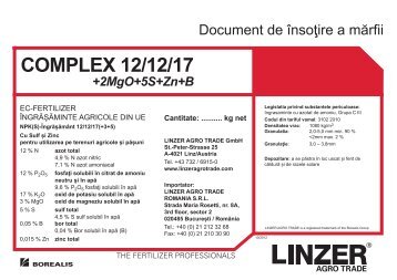 Document de Ã®nsoÅ£ire a mÄrfii COMPLEX 12 12 - Linzer Agro Trade