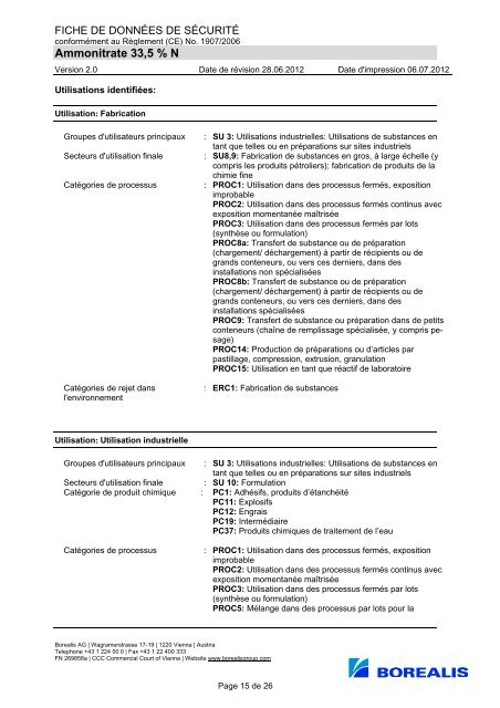 Ammonitrate 33,5 % N - Linzer Agro Trade