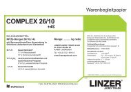 Warenbegleitpapier COMPLEX 26/10+4S - Linzer Agro Trade