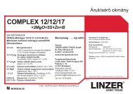 ÃrukÃ­sÃ©rÅ okmÃ¡ny COMPLEX 12 12 17 2Mg O - Linzer Agro Trade