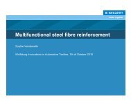 Multifunctional steel fibre reinforcement - Wolfsburg AG