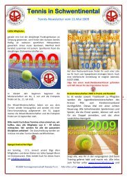 Tennis in Schwentinental