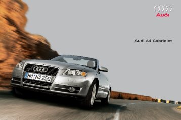 Audi Türkiye > A4 Cabriolet Katalog