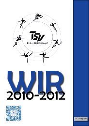 WIR-Heftes 2010-2012 - beim TSV Blaufelden